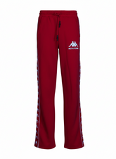 Red Fleece Trouser with Side Tape Design – Premium Streetwear Edition